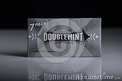 Wrigleys DoubleMint Chewing Gum Editorial Stock Photo