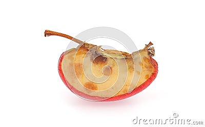 Wrinkled slice apple Stock Photo