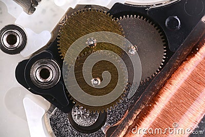 Wrist watch gears Stock Photo