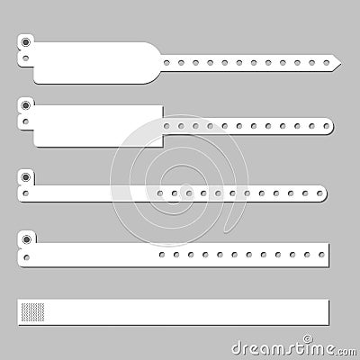 Wristband bracelet vector template Vector Illustration