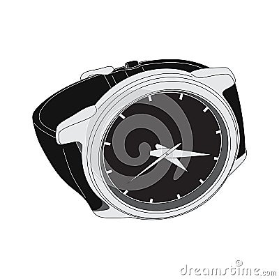 Wristwatch Vector Illustration