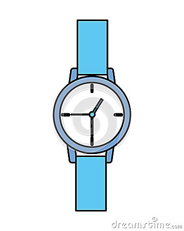 Wristwatch time icon Vector Illustration