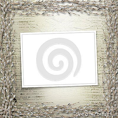 Writing abstract background with frame Stock Photo