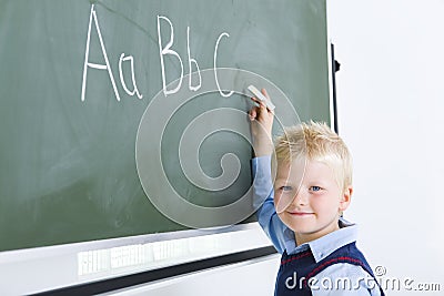 Writing alphabet Stock Photo