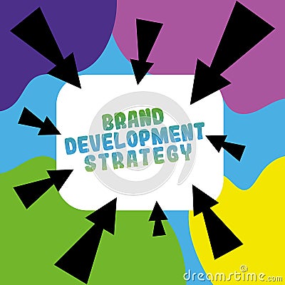 Writing displaying text Brand Development Strategy. Business overview Defining the product to excel in the market Stock Photo