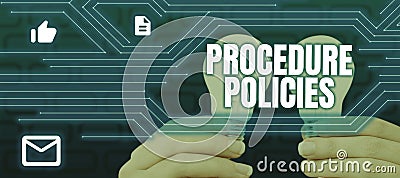 Writing displaying text Procedure PoliciesSteps to Guiding Principles Rules and Regulations. Business showcase Steps to Stock Photo