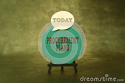 Writing displaying text Procurement Plans. Word Written on determining the timeframes for their procurement Thinking New Stock Photo