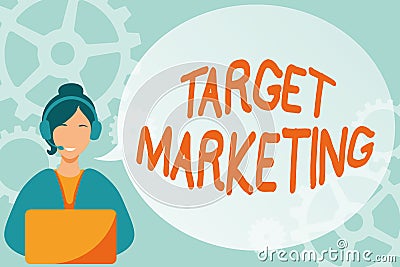 Writing displaying text Target Marketing. Business showcase Market Segmentation Audience Targeting Customer Selection Stock Photo