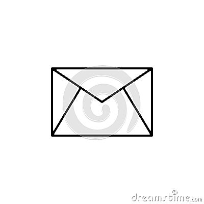 writing mail icon. Element of finance for mobile concept and web apps icon. Thin line icon for website design and development, app Stock Photo
