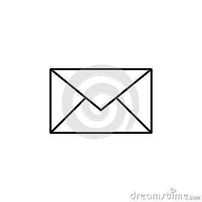 writing mail icon. Element of online and web for mobile concept and web apps icon. Thin line icon for website design and Stock Photo