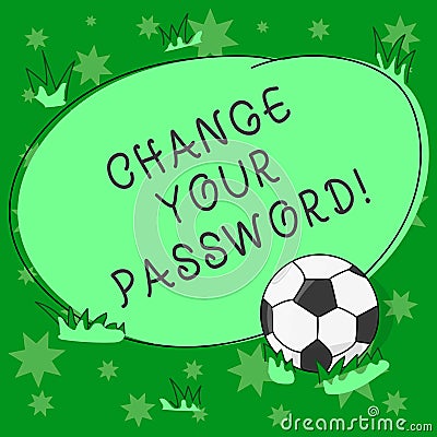 Writing note showing Change Your Password. Business photo showcasing Resetting the password to prevent from hacking Stock Photo