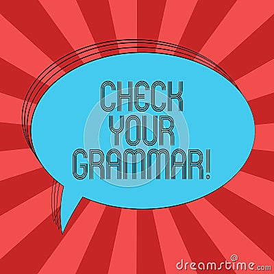Writing note showing Check Your Grammar. Business photo showcasing Contextual spelling correction punctuation Stock Photo