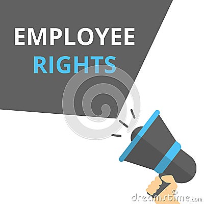 Writing note showing Employee Rights Cartoon Illustration