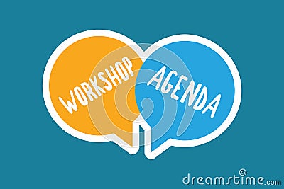 Writing note showing Workshop Agenda. Business photo showcasing helps you to ensure that your place stays on schedule Stock Photo