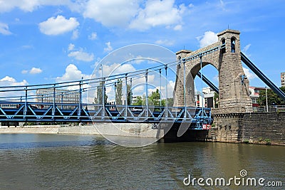 Wroclaw bridge Stock Photo