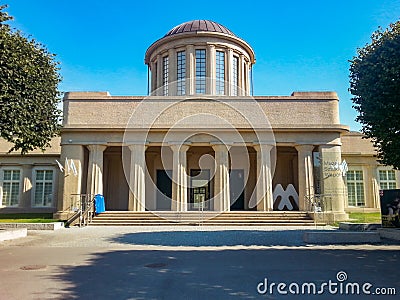 Wroclaw city front facade of museum building Editorial Stock Photo