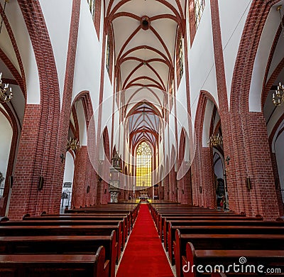 St Mary Magdalene Church Interior - Wroclaw, Poland Editorial Stock Photo