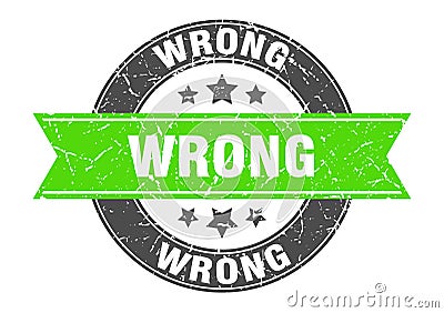 wrong stamp Vector Illustration