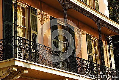 Wrought Iron Balcony Editorial Stock Photo