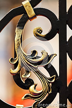 Wrought iron Stock Photo