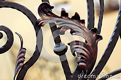 Wrought iron Stock Photo