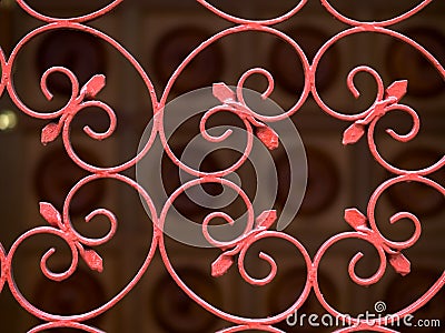 Wrought Iron Gate Stock Photo