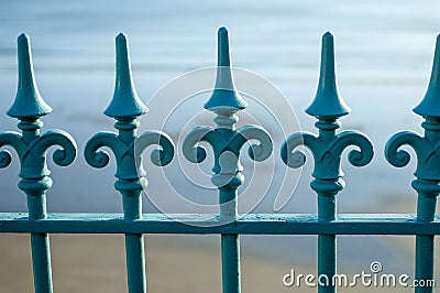 Wrought Iron railings Stock Photo