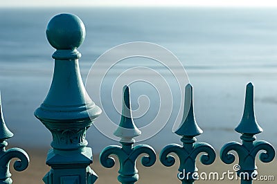 Wrought Iron railings Stock Photo