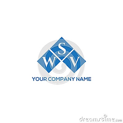 WSV letter logo design on white background. WSV creative initials letter logo concept. WSV letter design Vector Illustration