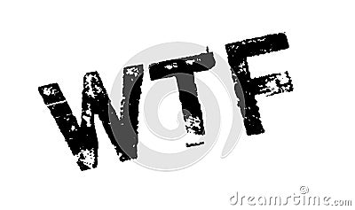 Wtf rubber stamp Stock Photo