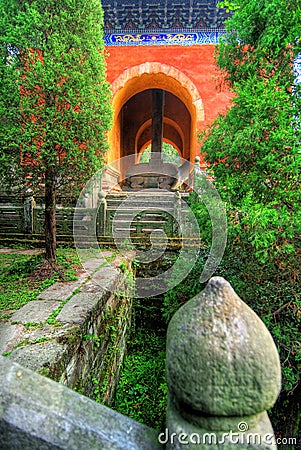 Wudang Shan Temple in China Stock Photo