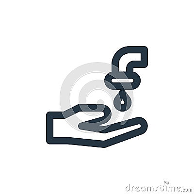 wudhu vector icon. wudhu editable stroke. wudhu linear symbol for use on web and mobile apps, logo, print media. Thin line Vector Illustration