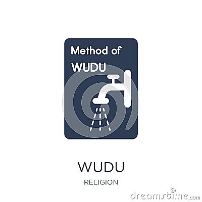 Wudu icon. Trendy flat vector Wudu icon on white background from Vector Illustration