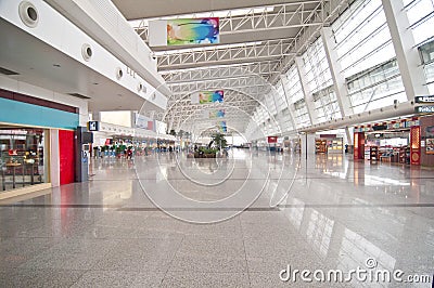 Wuhan Tianhe airport Stock Photo