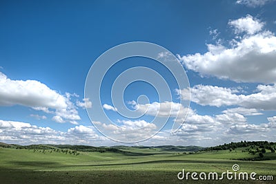 Wulan Butong Grasslands, Chifeng, Inner Mongolia Stock Photo