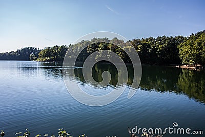 Wupper dam in the Bergisches Land Stock Photo