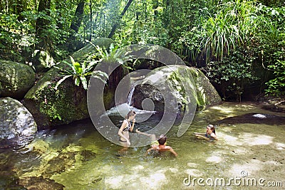 Wurrmbu Creek Mossman Gorge Australia Editorial Stock Photo