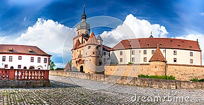 Wurzburg, Germany. Marienberg hilltop city Stock Photo