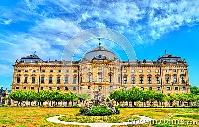 The Wurzburg Residence, a palace in Bavaria, Germany Stock Photo