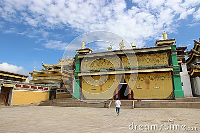 China qinghai WuTunXia Temple Editorial Stock Photo