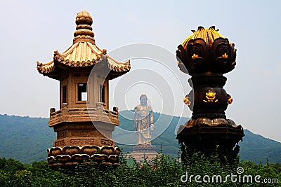 Wuxi Lingshan Buddha Park Stock Photo