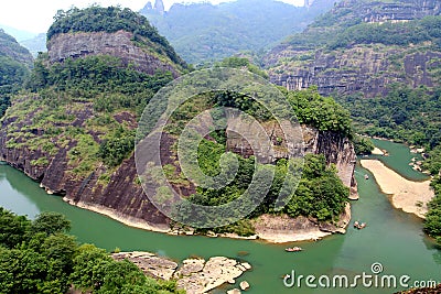 Wuyi mountain , the danxia geomorphology scenery in China Stock Photo