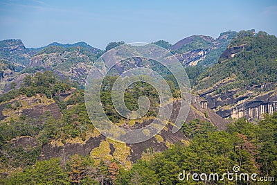 Wuyishan, Fujian Province China. Wuyi Mountain Scenery Stock Photo