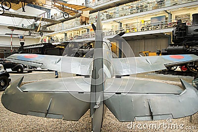 Spitfire LF Mk. IXe S.89, TE565/NN-N, National Technical Museum, Prague, Czech Republic Editorial Stock Photo