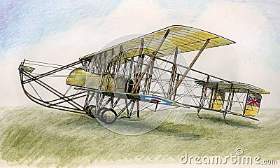 WW1 Maurice Farman MF7 Stock Photo