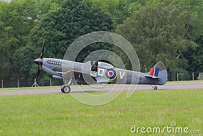 WW2 Spitfire Fighter Editorial Stock Photo