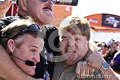 WWE's Sgt. Slaughter grabs Speed TV guys Editorial Stock Photo