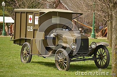 WWI Ambulance Editorial Stock Photo