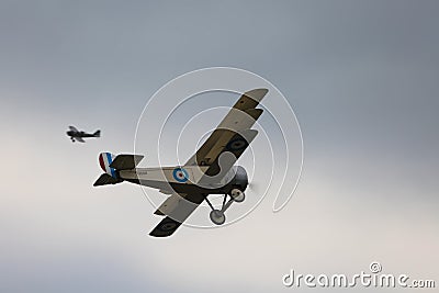 World War One Dogfight Stock Photo