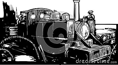 WWI Train Vector Illustration